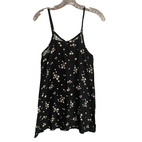 Jessica Simpson Kids Black Mini Dress Daisy Print Button Up Front Size M 8 - Picture 2 of 7
